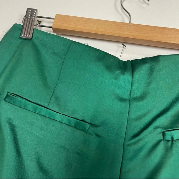 NEW Jason Wu Pants Womens 4 Green Silky Look Dress Pant - Picture 7 of 15